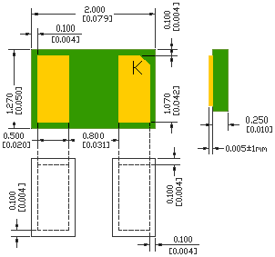 nanoDFN SMXFST1090 Microsemi FST1090 Schottky Rectifier, 90V, 10A (FST1090)
