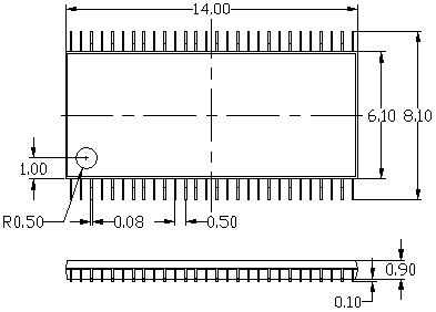 THIN SHRINK SMALL OUTLINE PACKAGE